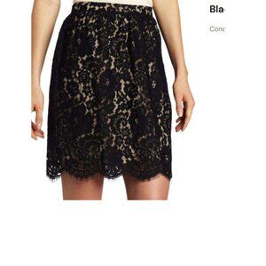 Robert Rodriguez Black Lace Skirt - Size 6